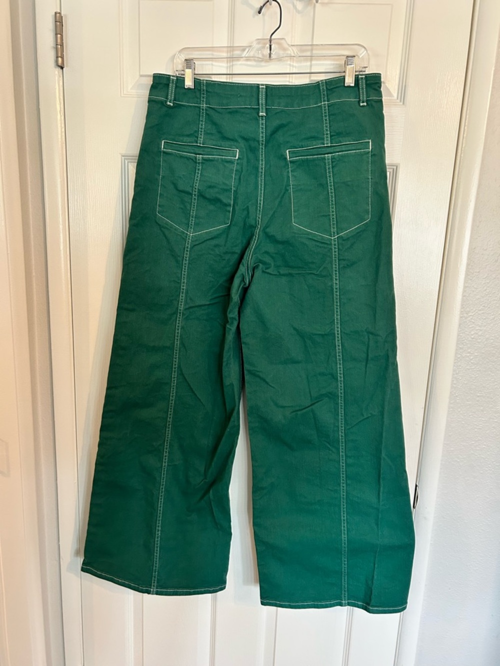 Maeve Wide leg green pants sz 32 - Picture 3 of 9